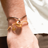 Nariguera Beaded Leather Bracelet