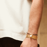Bird Pendant Leather Bracelet