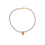 Bird Pendant Leather Necklace