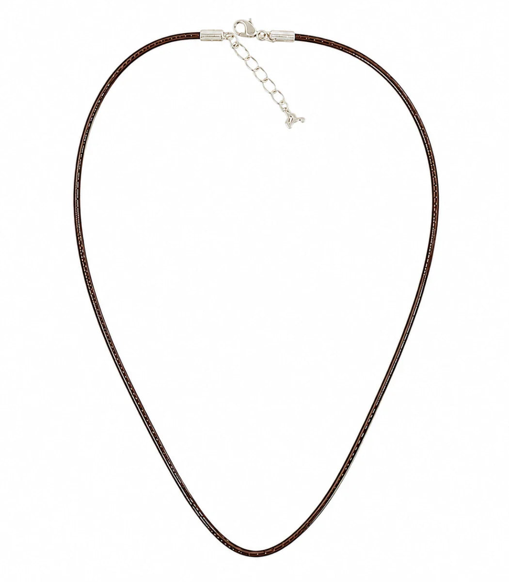 Leather Cord Silver