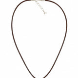 Leather Cord Silver