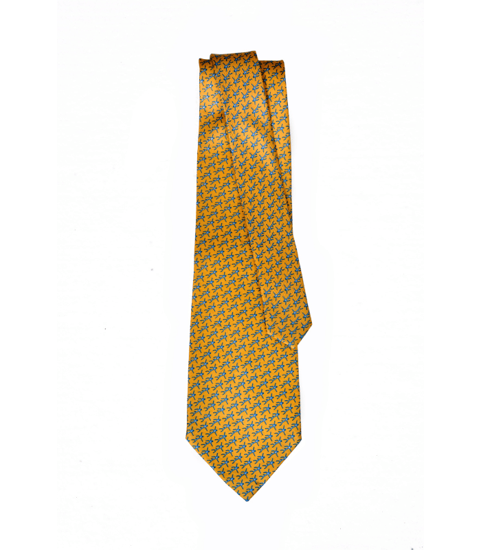 Corbata Pez Alado Amarillo