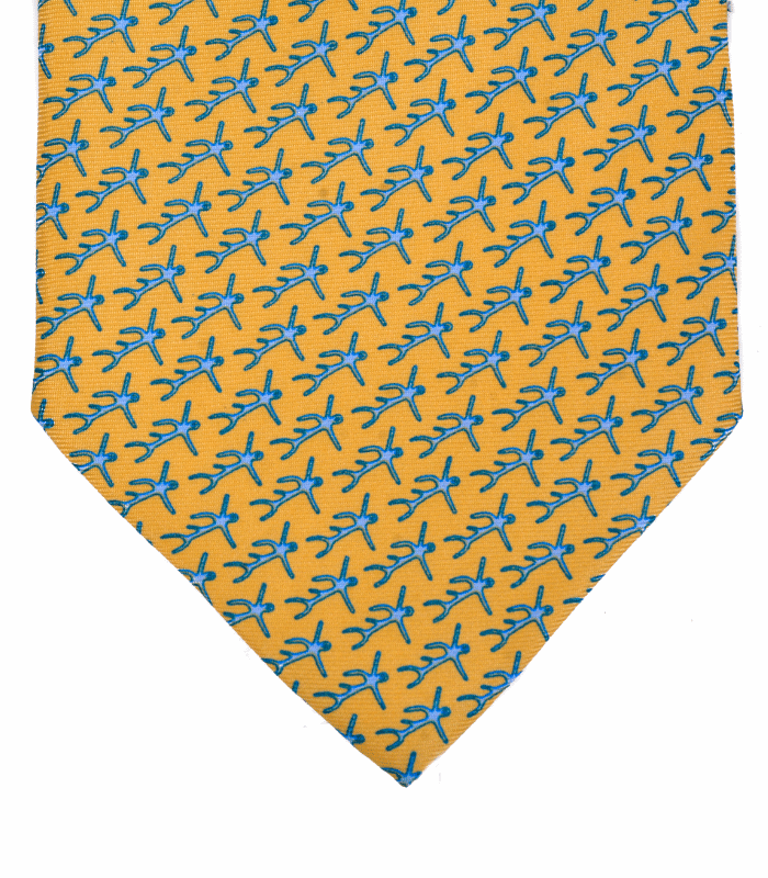 Corbata Golden Palm