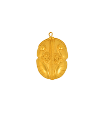 Hampi gold pendant and brooch by Cano Jewelry