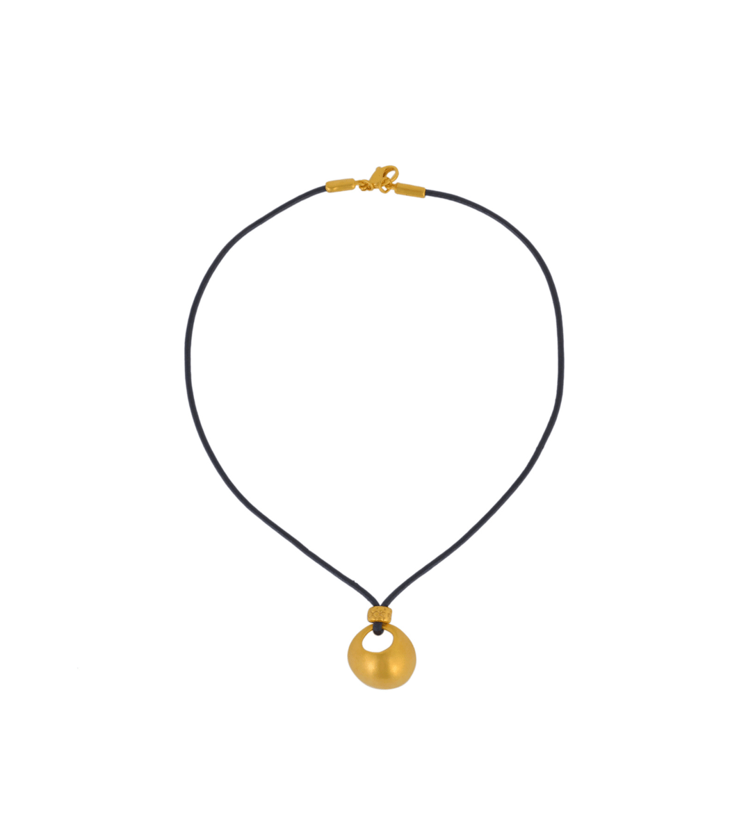 Nariguera Beaded Leather Necklace