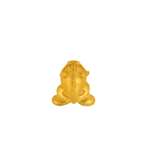 Patu gold frog pendant and brooch by Cano Jewelry
