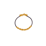 Poporo Clasp Beaded Leather Bracelet