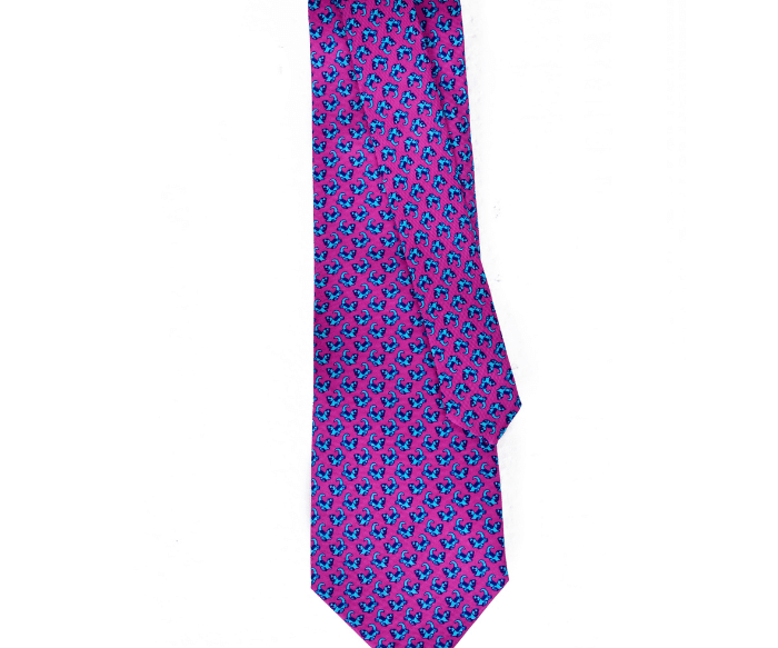 Corbata Jaguar Fucsia