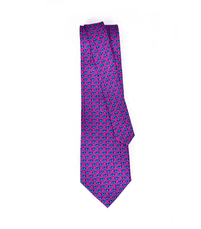 Corbata Jaguar Fucsia
