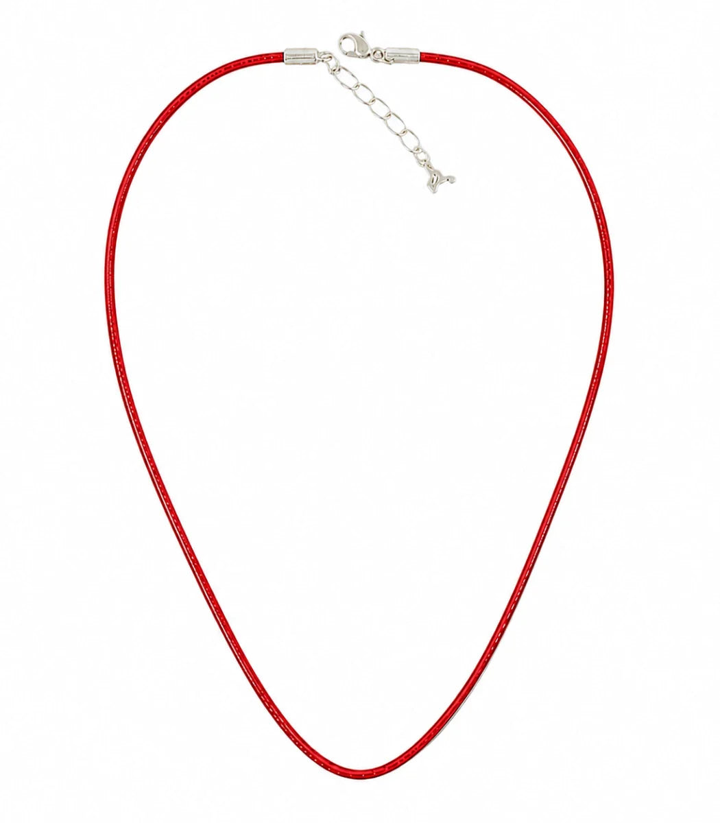 Leather Cord Silver