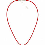 Leather Cord Silver