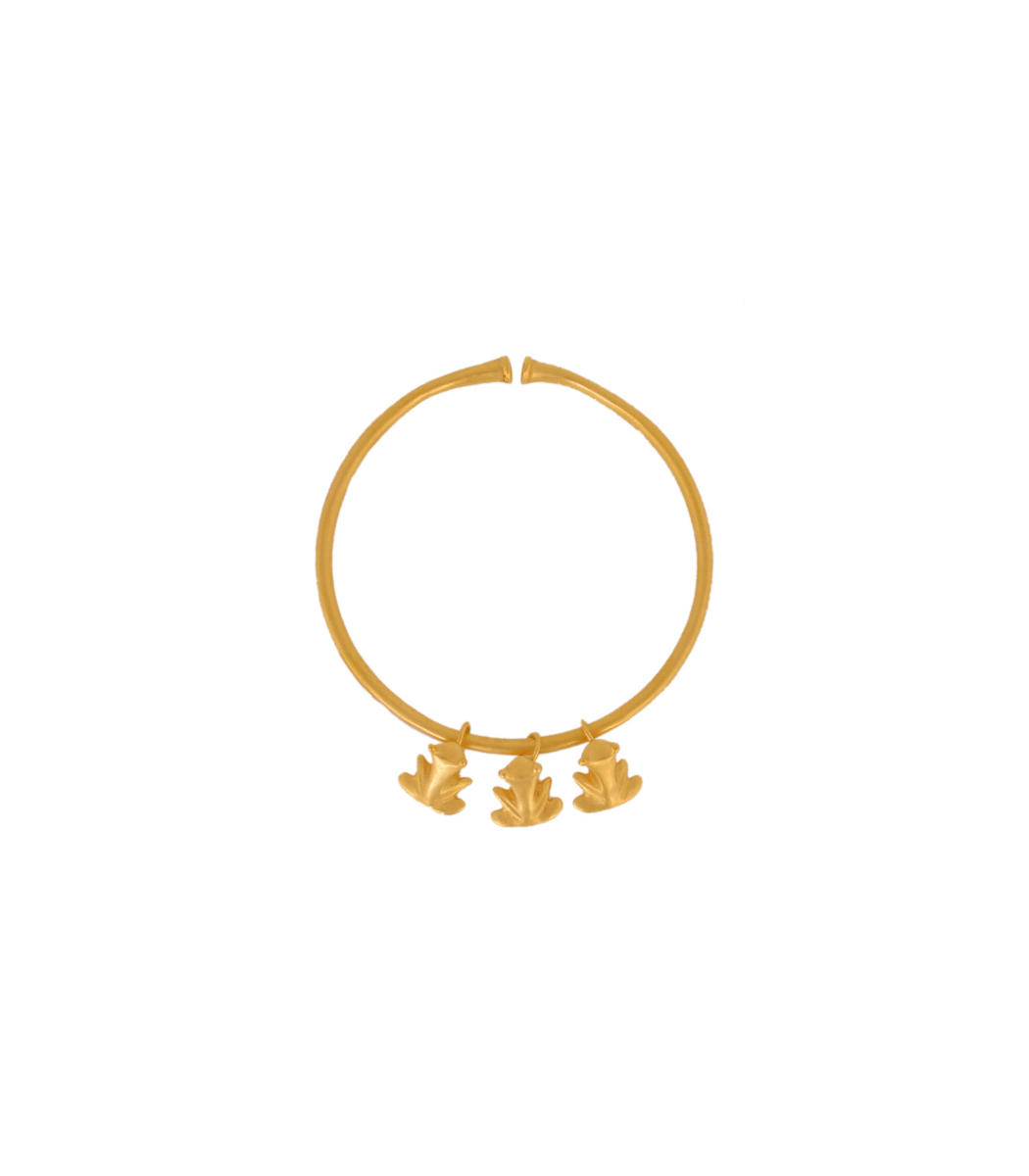 Triple Frog Clavo Bracelet