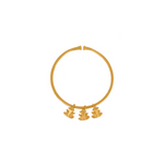 Triple Frog Clavo Bracelet