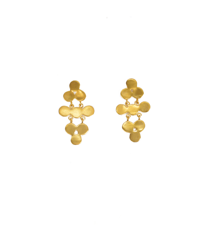 Awa S Earrings – pre-Columbian inspired drop earrings by Cano Jewelry