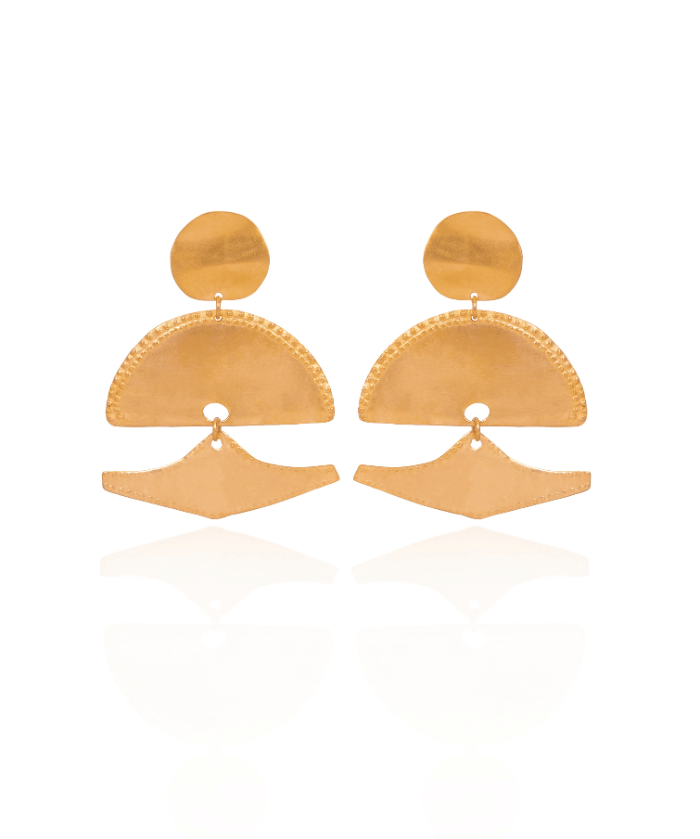 Baudo Earrings – pre-Columbian inspired drop earrings by Cano Jewelry