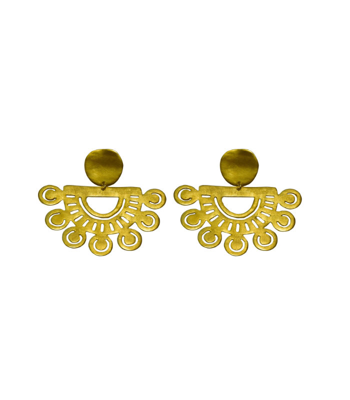 Bora Earrings – pre-Columbian inspired drop earrings by Cano Jewelry