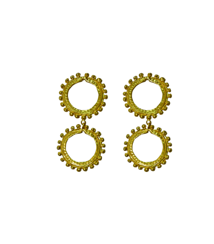 Dujo Earrings – pre-Columbian inspired drop earrings by Cano Jewelry