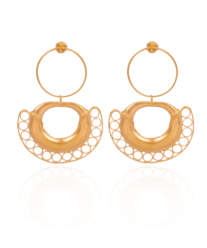 Solano Earrings – pre-Columbian inspired drop earrings by Cano Jewelry